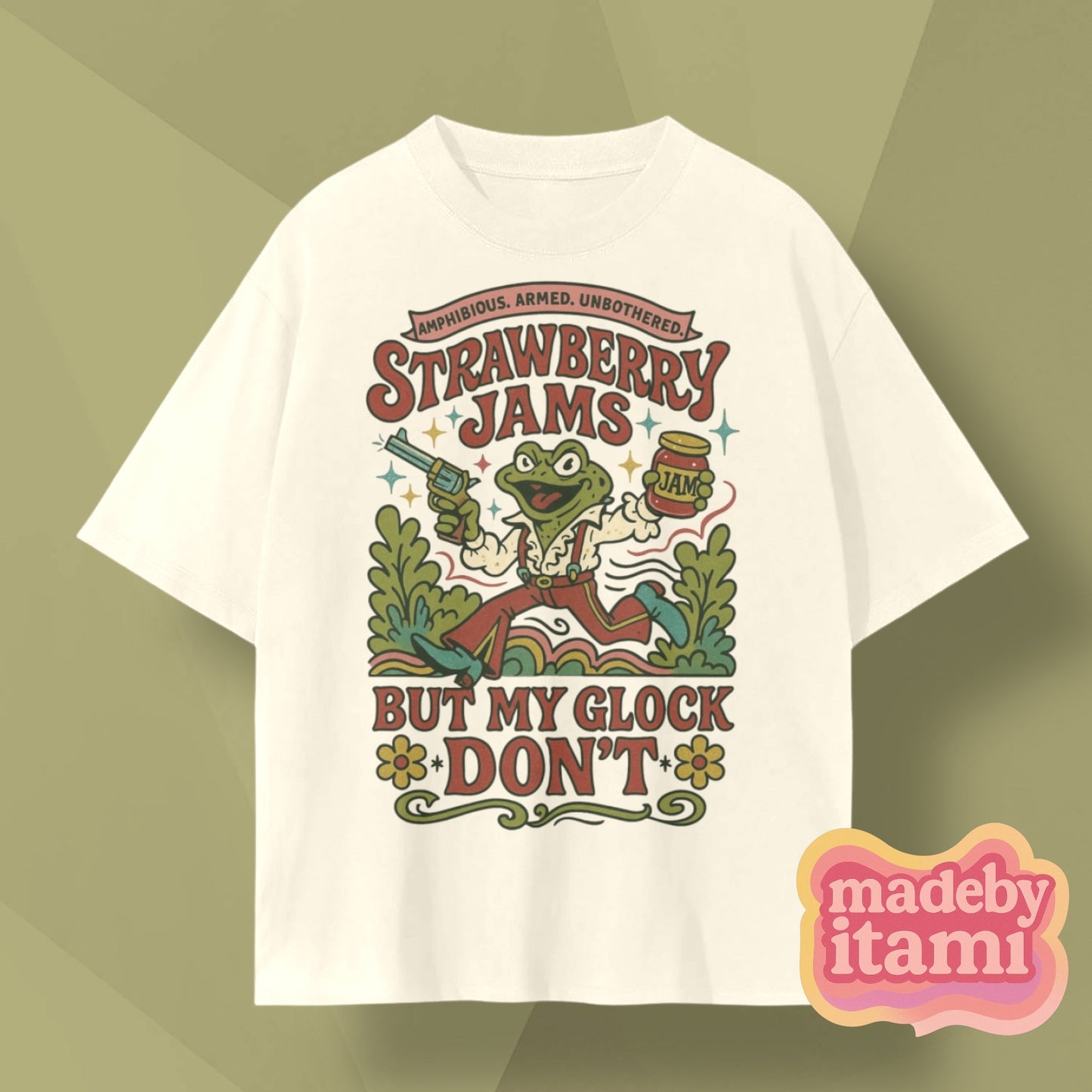 Strawberry Jams But My Gl*ck Don't T-Shirt