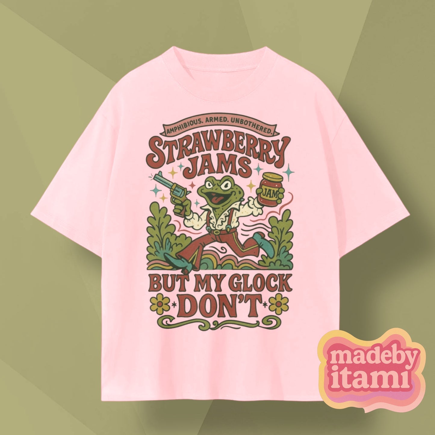 Strawberry Jams But My Gl*ck Don't T-Shirt