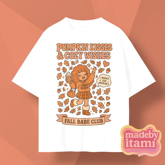 Pumpkin Kisses & Cozy Wishes T-Shirt