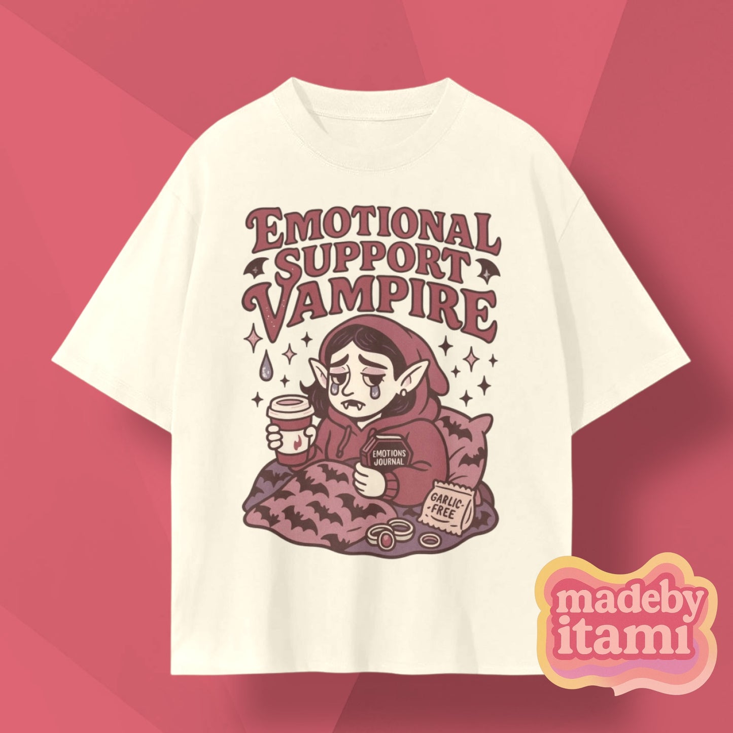 Emotional Support Vampire T-Shirt