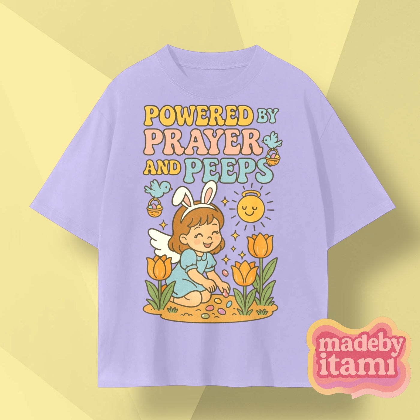 Powered By Prayer And Peeps T-Shirt