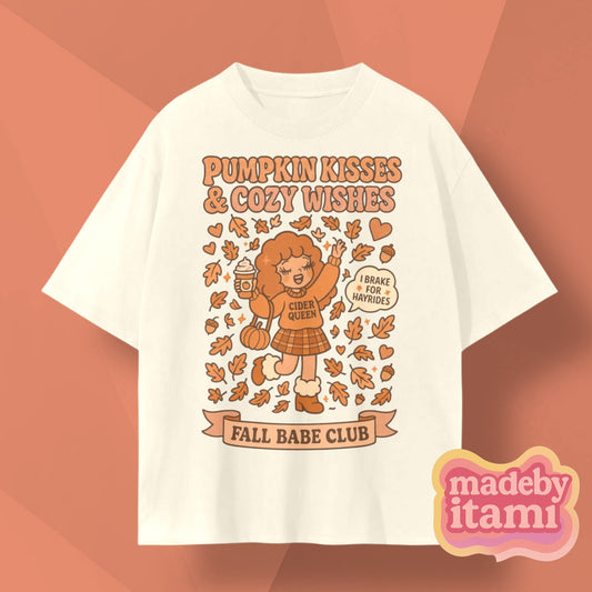 Pumpkin Kisses & Cozy Wishes T-Shirt