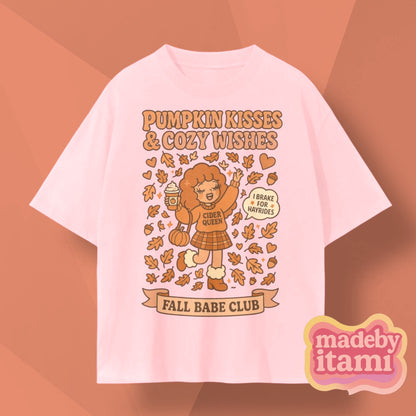 Pumpkin Kisses & Cozy Wishes T-Shirt