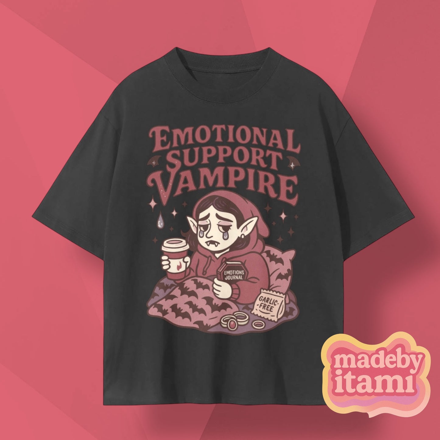 Emotional Support Vampire T-Shirt